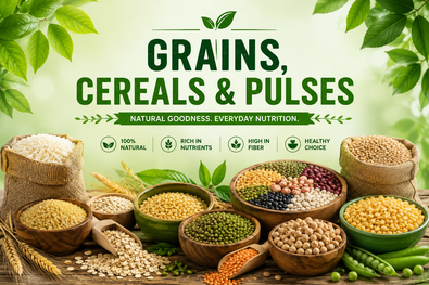 Grains, Cereals & Pulses