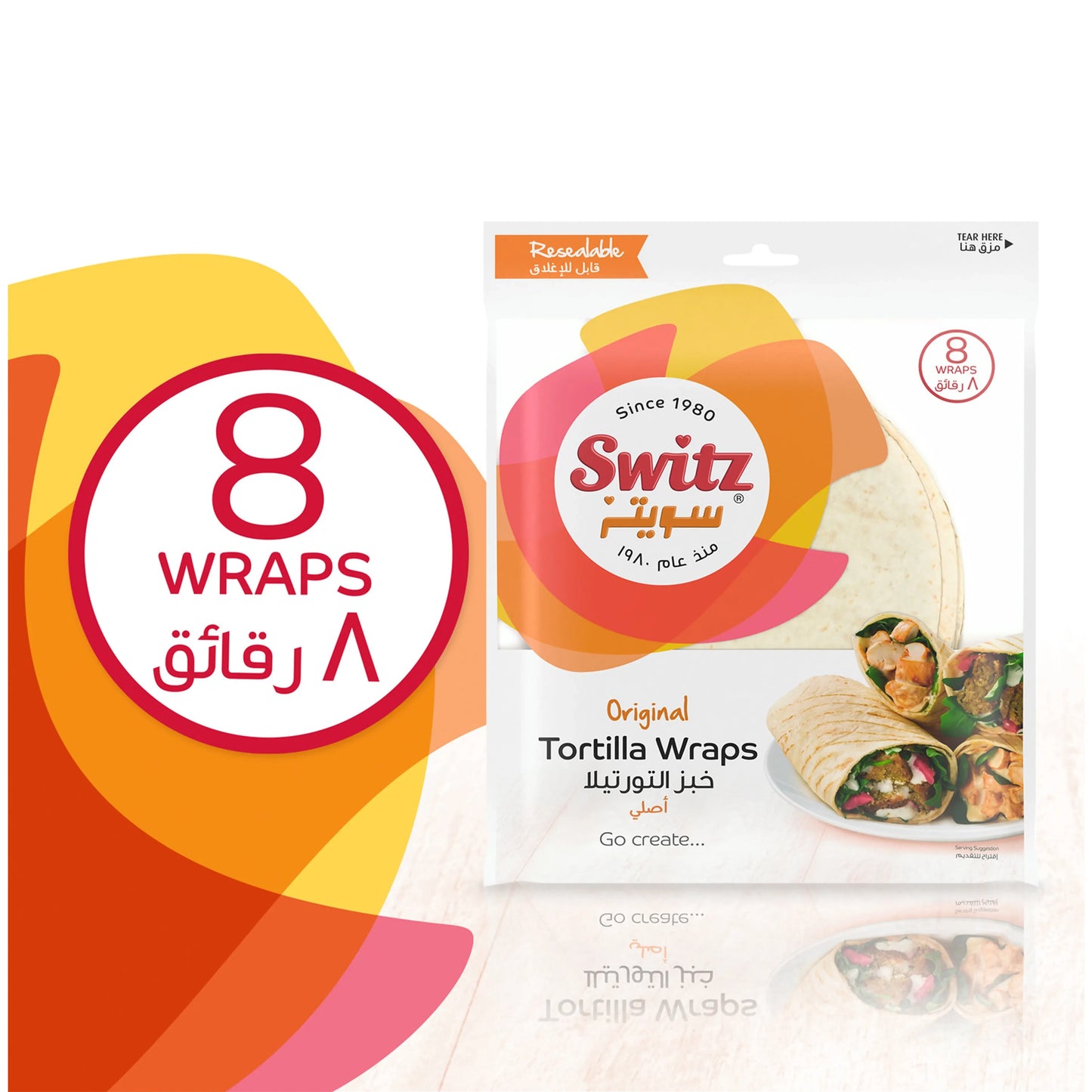 Switz Original Tortilla Wraps 8 pcs 360 g